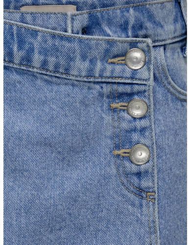 ONLY KIDS GIRL denim spijkerrok medium blue denim Blauw Effen - Foto 10
