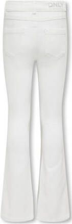 Only KIDS GIRL flared jeans KOGROYAL wit Meisjes Katoen Effen 128