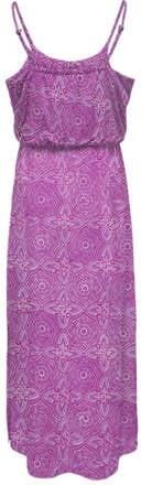 Only KIDS GIRL gebloemde maxi jurk KOGLOLA paars wit Meisjes Polyester Ronde hals 128