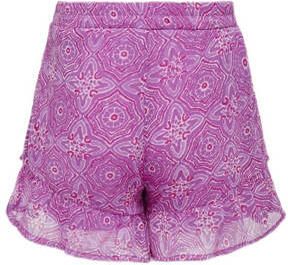 Only KIDS GIRL gebloemde skort KOGLOLA SKORT PTM paars roze Rok Meisjes Polyester 128