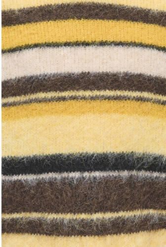 ONLY KIDS GIRL gebreide gestreepte trui geel Meisjes Polyester Ronde hals - Foto 3