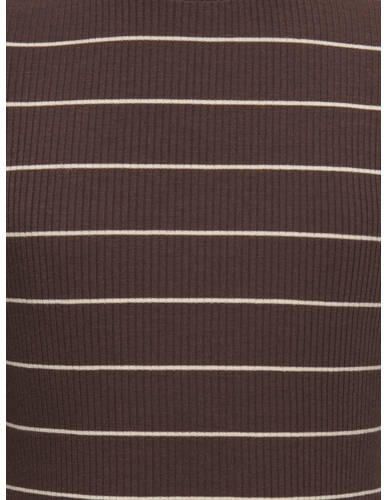 ONLY KIDS GIRL gestreepte longsleeve bruin Meisjes Polyester Ronde hals - Foto 3