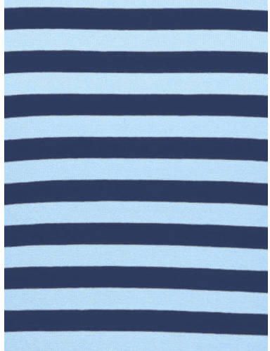 Only KIDS GIRL gestreepte longsleeve KOGHEID donkerblauw lichtblauw Meisjes Katoen Ronde hals 122 128 - Foto 2