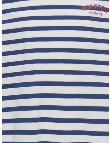 ONLY KIDS GIRL gestreepte longsleeve met backprint blauw wit Meisjes Katoen Ronde hals - Foto 3