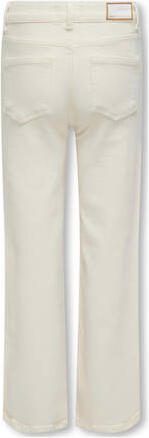 Only KIDS GIRL high waist wide leg jeans KOGJUICY ecru Meisjes Stretchdenim 128 - Foto 2