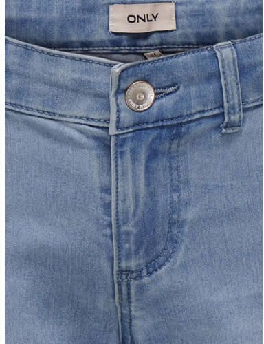 Only KIDS GIRL high waist wide leg jeans KOGSYLVIE light blue denim Blauw Meisjes Katoen 116