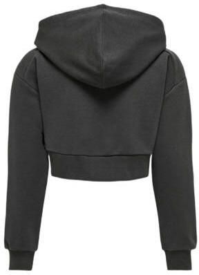 Only KIDS GIRL hoodie KOGDIANA met printopdruk donkergrijs Sweater Printopdruk 134 140
