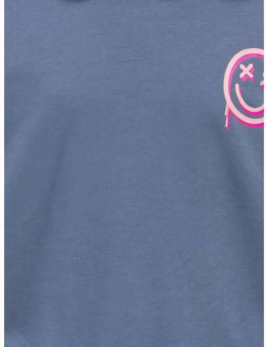 ONLY KIDS GIRL hoodie met backprint blauw Sweater Backprint - Foto 3