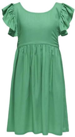 Only KIDS GIRL jurk KOGDOTTY fris mintgroen Meisjes Viscose Ronde hals 128