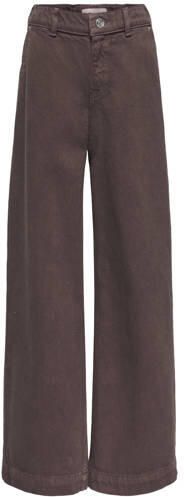 ONLY KIDS GIRL KOGCOMET wide leg jeans bruin Meisjes Denim Effen