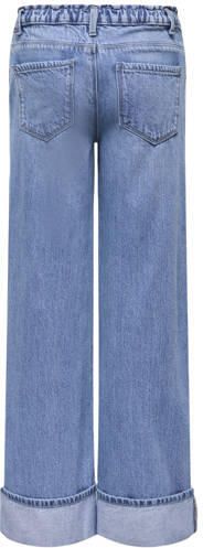 ONLY KIDS GIRL KOGCOMET wide leg jeans lichtblauw Meisjes Denim Effen - Foto 3