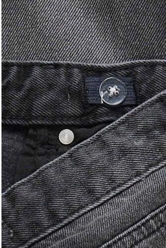 ONLY KIDS GIRL KOGELLA wide leg jeans zwart Meisjes Katoen Effen - Foto 3