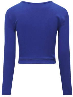 Only KIDS GIRL longsleeve KOGNESSA LIFE hardblauw Meisjes Stretchkatoen Ronde hals 122 128