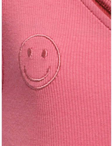 Only KIDS GIRL one shoulder top KOGNESSA koraalroze Effen 122 128