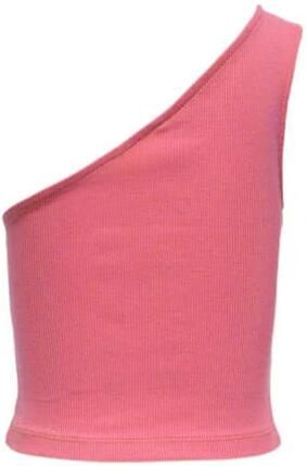 Only KIDS GIRL one shoulder top KOGNESSA koraalroze Effen 122 128 - Foto 2