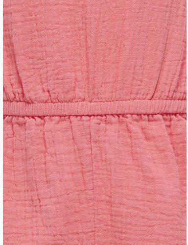 Only KIDS GIRL playsuit KOGTHYRA zalmroze Meisjes Katoen One shoulder Effen 128 - Foto 4