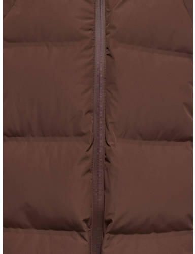 ONLY KIDS GIRL pufferjas bruin Meisjes Polyester Capuchon Effen - Foto 3