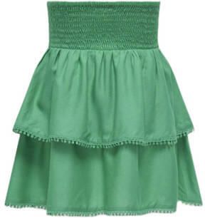 Only KIDS GIRL rok KOGDOTTY Groen Meisjes Viscose Effen 128