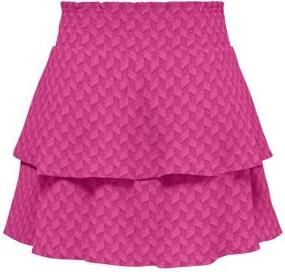 Only KIDS GIRL rok KOGEMMERY met all over print fuchsia Roze Meisjes Polyester 116