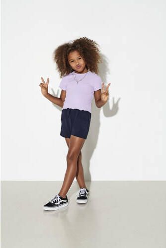 Only KIDS GIRL short KONPOPTRASH donkerblauw Korte broek Meisjes Viscose 116 - Foto 2