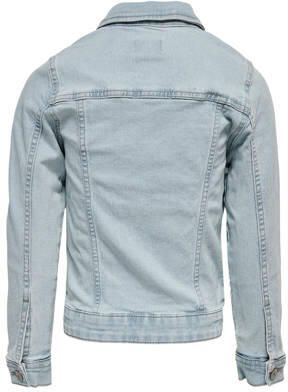 Only KIDS GIRL spijkerjas KONSARA light blue denim Blauw Meisjes Stretchdenim Klassieke kraag 140 - Foto 3