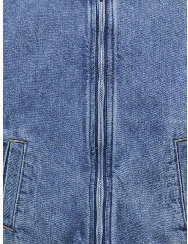 ONLY KIDS GIRL spijkerjas middelblauw Meisjes Denim Klassieke kraag Effen - Foto 3
