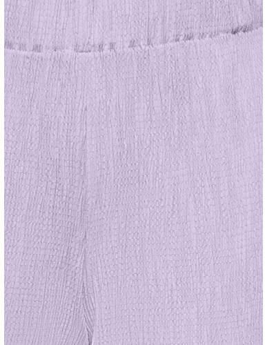 ONLY KIDS GIRL straight casual broek met textuur lila Paars Meisjes Viscose - Foto 4