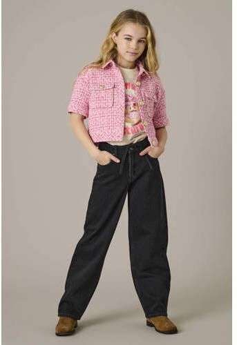ONLY KIDS GIRL straight leg jeans black denim Zwart Effen - Foto 3