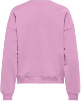 Only KIDS GIRL sweater KOGDIANA met tekst zoetroze Tekst 122 128