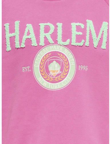 Only KIDS GIRL sweater KOGGOLDIE met tekst zoetroze Tekst 158 164