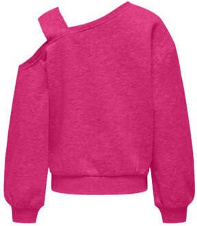 Only KIDS GIRL sweater KOGSEEMA met printopdruk fuchsia Roze Printopdruk 146 152