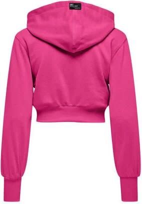 Only KIDS GIRL sweatvest KOGBELLA fuchsia Roze Effen 122 128