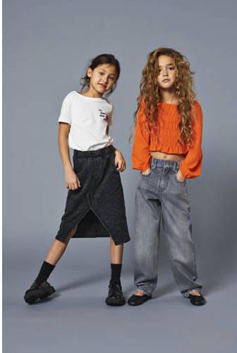 Only KIDS GIRL T-shirt KOGLANA met backprint offwhite Wit Meisjes Katoen Ronde hals 158 164 - Foto 2