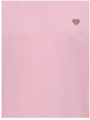 ONLY KIDS GIRL T-shirt roze Meisjes Katoen Ronde hals Effen - Foto 4