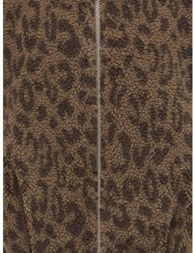 ONLY KIDS GIRL teddy bodywarmer met panterprint bruin Dierenprint - Foto 3