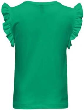 Only KIDS GIRL top KOGFILIPPA felgroen Meisjes Katoen Ronde hals Effen 146 152