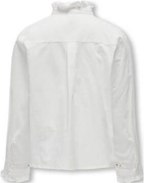Only KIDS GIRL top KOGLINA wit Meisjes Katoen Opstaande kraag Effen 158