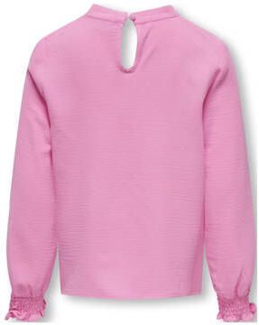 Only KIDS GIRL top KOGMETTE LIFE zoetroze Meisjes Polyester V-hals Effen 128