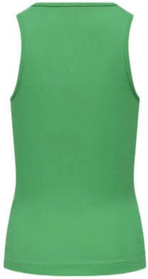 Only KIDS GIRL top KOGMILLA met tekst felgroen Meisjes Stretchkatoen Ronde hals 158 164 - Foto 2