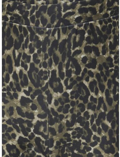 ONLY KIDS GIRL wide leg casual broek bruin Zwart Meisjes Polyester Dierenprint - Foto 4