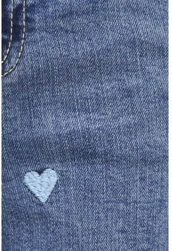 Only KIDS GIRL wide leg jeans KOGJUICY Blauw Meisjes Stretchdenim Effen 122