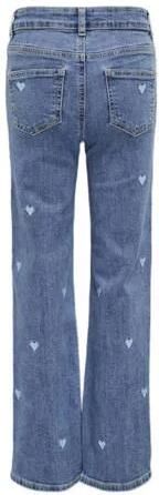 Only KIDS GIRL wide leg jeans KOGJUICY Blauw Meisjes Stretchdenim Effen 122 - Foto 2