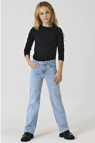 ONLY KIDS GIRL wide leg jeans light blue denim Blauw Meisjes Katoen Effen - Foto 9