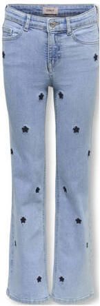 ONLY KIDS GIRL wide leg jeans light blue denim Blauw Meisjes Stretchdenim - Foto 4