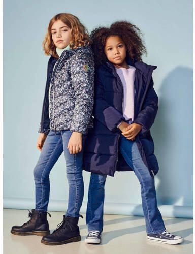 Only KIDS high waist flared jeans KONROYAL stonewashed Blauw Meisjes Stretchdenim 128 - Foto 4