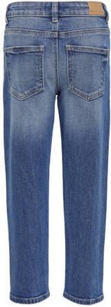 Only KIDS high waist mom jeans KONCALLA stonewashed Blauw Meisjes Stretchdenim 146 - Foto 4