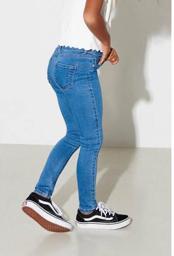 Only KIDS high waist skinny jeans KONRAIN stonewashed Blauw Meisjes Viscose 128 - Foto 4