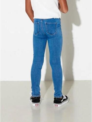 Only KIDS high waist skinny jeans KONRAIN stonewashed Blauw Meisjes Viscose 140 - Foto 2