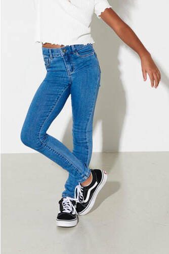 Only KIDS high waist skinny jeans KONRAIN stonewashed Blauw Meisjes Viscose 140 - Foto 3