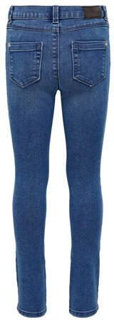 Only KIDS high waist skinny jeans KONROYAL met biologisch katoen stonewashed Blauw Meisjes Katoen (biologisch) 116 - Foto 4